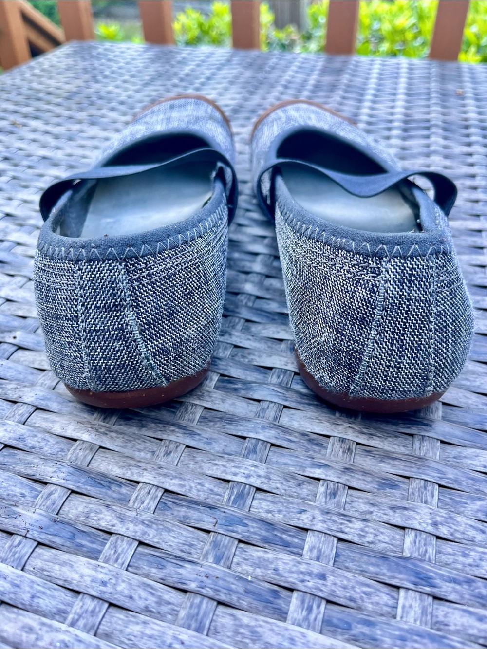 Keen Women's Blue-Gray Mary Jane Flats with Brown Toe Cap - Picture 6 of 7